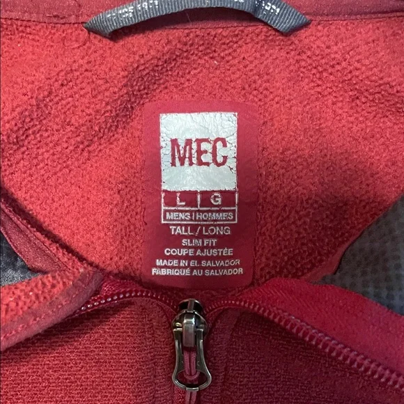 MEC Men's Deep Red Performance Jacket - Picture 2 of 5